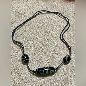 Black and baby blue  Beaded Necklace